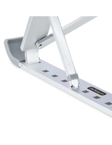 StarTech.com Soporte Elevador Plegable para Ordenador Portátil - Riser Ajustable Portátil Ergonómico para Ordenador Laptop - Est