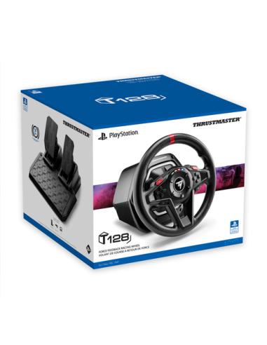 Thrustmaster T128 Negro USB Volante + Pedales Analógico PC, PlayStation 4, PlayStation 5