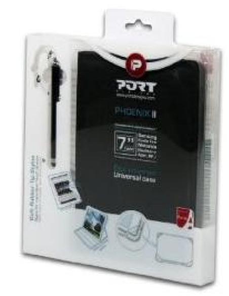 Port Designs Phoenix II 17,8 cm (7") Folio Negro