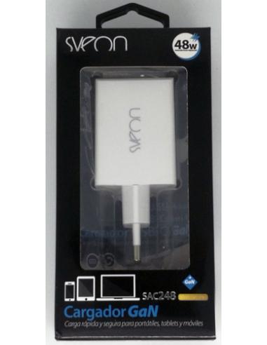 Sveon SAC248 adaptador e inversor de corriente Interior 48 W Blanco