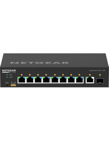 NETGEAR GSM4210PD-100EUS switch Gestionado L2/L3 Gigabit Ethernet (10/100/1000) Energía sobre Ethernet (PoE) Negro