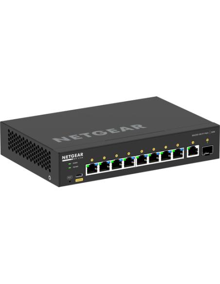 NETGEAR GSM4210PD-100EUS switch Gestionado L2/L3 Gigabit Ethernet (10/100/1000) Energía sobre Ethernet (PoE) Negro