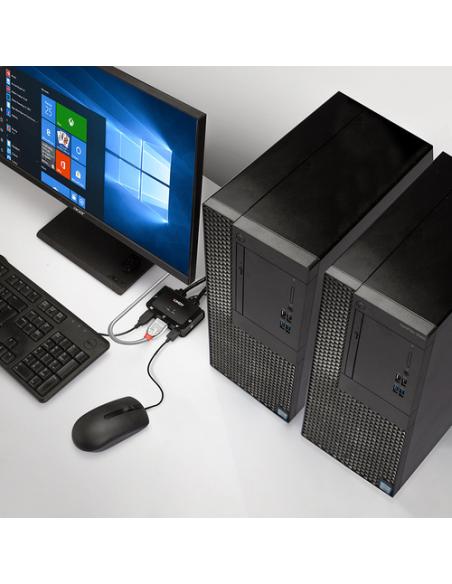 Lindy 42340 interruptor KVM Negro