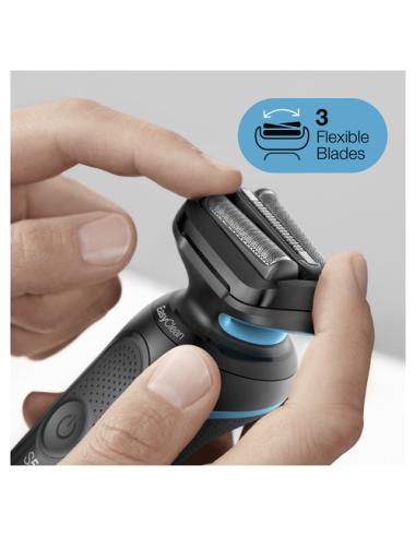 Braun Series 5 50-M1000s Máquina de afeitar de láminas Negro, Azul