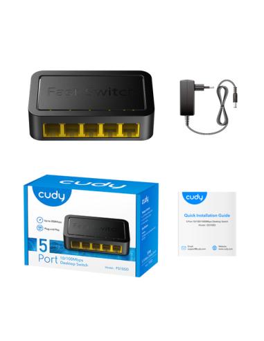 Cudy FS105D switch Fast Ethernet (10/100) Negro