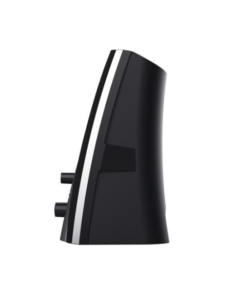 Trust 24660 conjunto de altavoces 5 W PC/ordenador portátil Negro, Metálico 2.0 canales