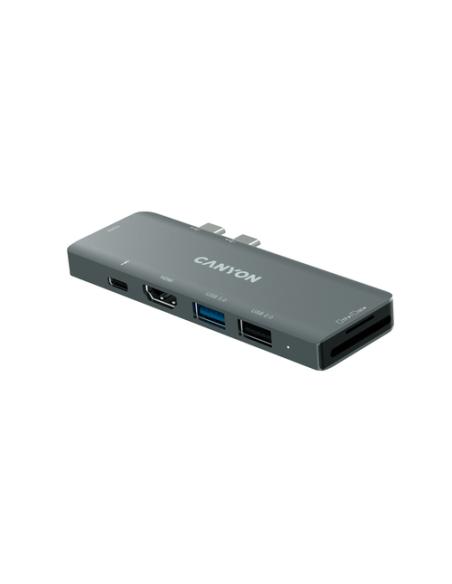 Canyon DS-5 USB 2.0 Type-C Gris