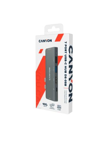 Canyon DS-5 USB 2.0 Type-C Gris