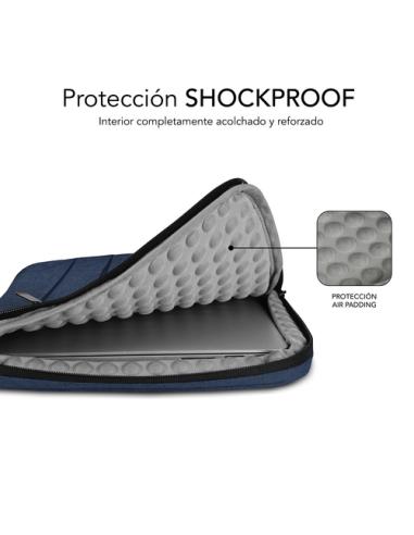 SUBBLIM Funda Air Padding 360 Sleeve 13,3-14" Blue