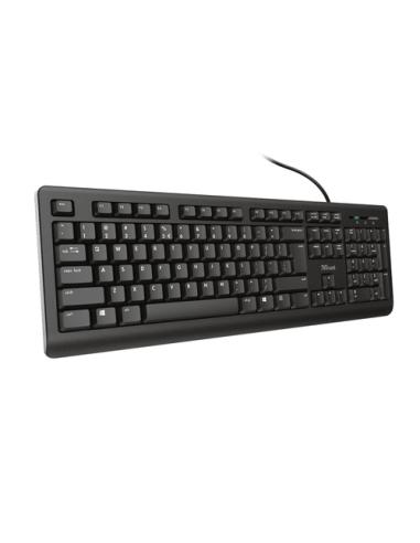 Trust TK-150 teclado Universal USB QWERTY Español Negro