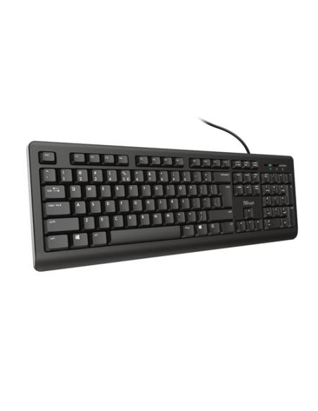Trust TK-150 teclado Universal USB QWERTY Español Negro