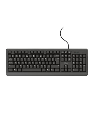 Trust TK-150 teclado Universal USB QWERTY Español Negro