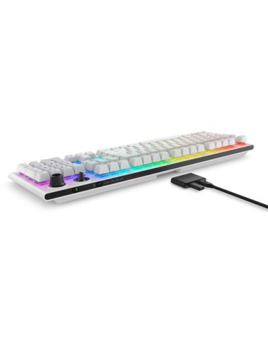 Alienware Tri-Mode AW920K teclado Juego USB + RF Wireless + Bluetooth Blanco