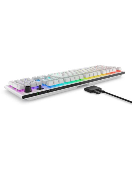 Alienware Tri-Mode AW920K teclado Juego USB + RF Wireless + Bluetooth Blanco