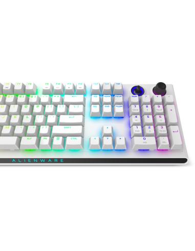 Alienware Tri-Mode AW920K teclado Juego USB + RF Wireless + Bluetooth Blanco