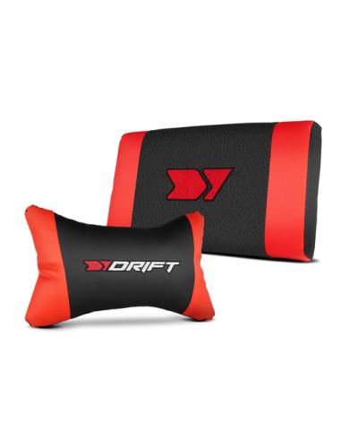 DRIFT DR35BR silla para videojuegos Silla para videojuegos de PC Asiento acolchado Negro, Rojo