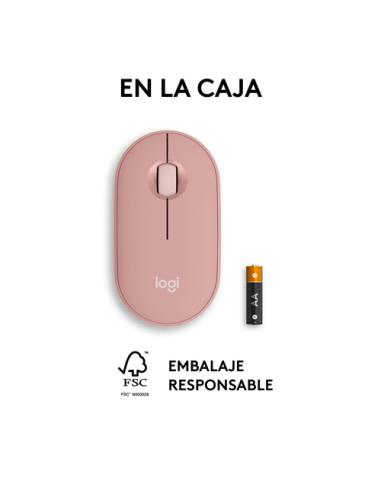 Logitech 910-007014 ratón Viajes Ambidextro RF Wireless + Bluetooth Óptico 4000 DPI