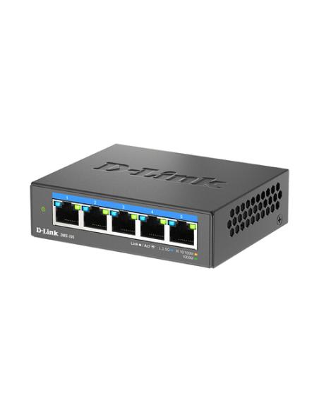 D-Link DMS-105 No administrado L2 2.5G Ethernet (100/1000/2500) Negro