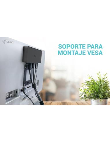 i-tec USB 3.0 / USB-C / Thunderbolt 3 Professional Dual 4K Display Docking Station Generation 2 + Power Delivery 100W