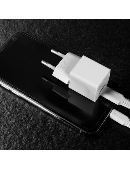 Lindy 73410 cargador de dispositivo móvil Smartphone Blanco Corriente alterna Interior