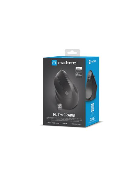 NATEC CRAKE 2 ratón Oficina Izquierda Bluetooth Óptico 2400 DPI