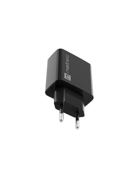 NATEC RIBERA Universal Negro Corriente alterna Carga rápida Interior