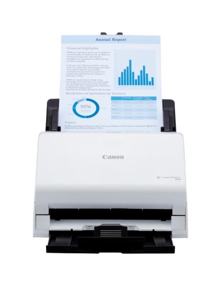 Canon imageFORMULA R30 ADF + escáner alimentado por hojas 600 x 600 DPI A4 Blanco