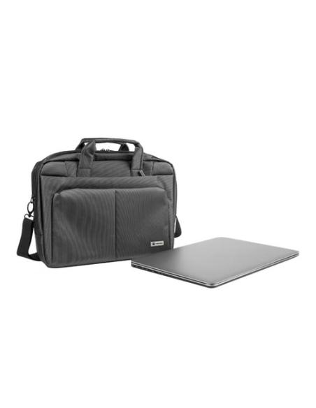 NATEC Gazelle 39,6 cm (15.6") Maletín Gris