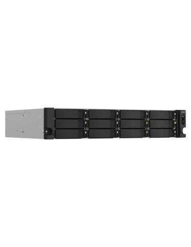 QNAP TS-1264U-RP NAS Bastidor (2U) Intel® Celeron® 8 GB DDR4 0 TB QNAP QTS Aluminio, Negro