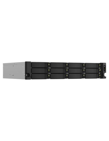 QNAP TS-1264U-RP NAS Bastidor (2U) Intel® Celeron® 8 GB DDR4 0 TB QNAP QTS Aluminio, Negro