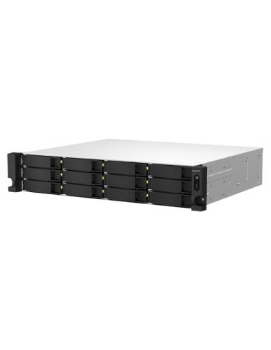 QNAP TS-1264U-RP NAS Bastidor (2U) Intel® Celeron® 8 GB DDR4 0 TB QNAP QTS Aluminio, Negro
