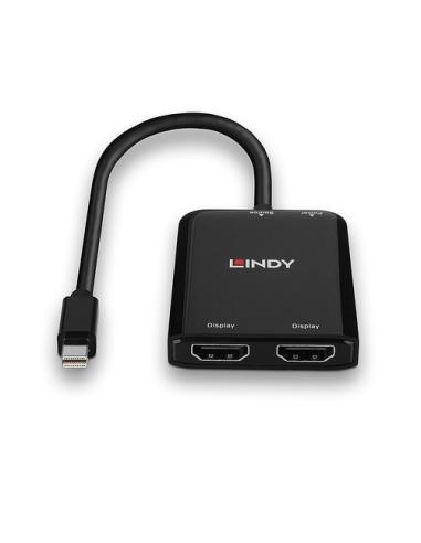 Lindy 38432 hub de interfaz Mini DisplayPort 21600 Mbit/s Negro