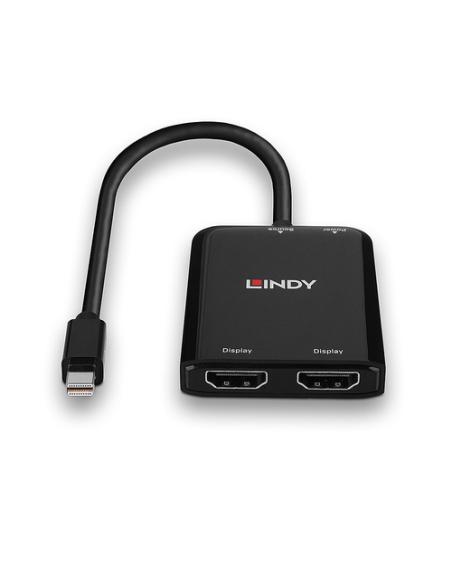 Lindy 38432 hub de interfaz Mini DisplayPort 21600 Mbit/s Negro