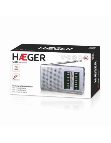 Haeger PR-BIB.001A radio Portátil Digital Plata