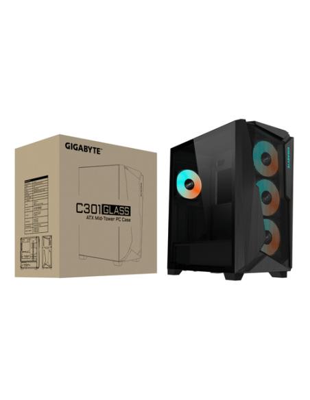 GIGABYTE C301 GLASS Midi Tower Negro