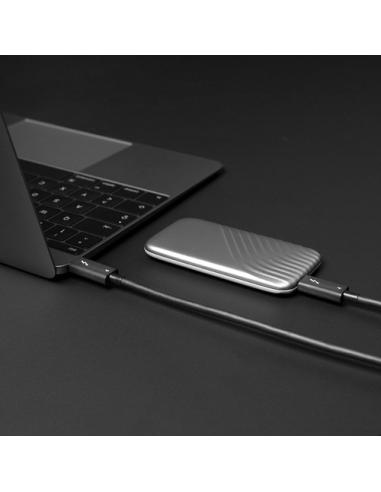 Lindy 31121 cable Thunderbolt 2 m 40 Gbit/s Negro