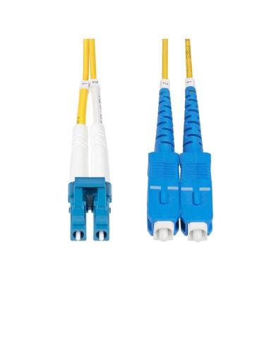 StarTech.com Cable de Fibra Óptica LC a SC (UPC) OS2 Monomodo 9/125µm 100G LSZH Dúplex de 3m - Low Insertion Loss - Resistente a