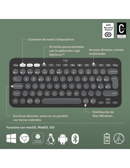 Logitech Pebble Keys 2 K380s