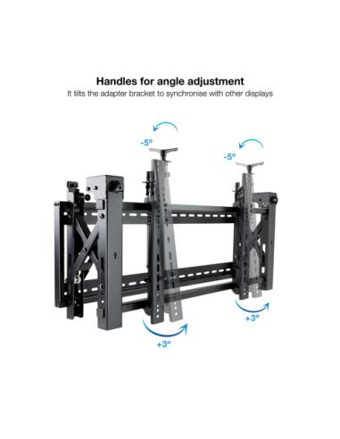 TooQ Soporte Video Wall de Pared para Pantalla 45”- 70”, Negro