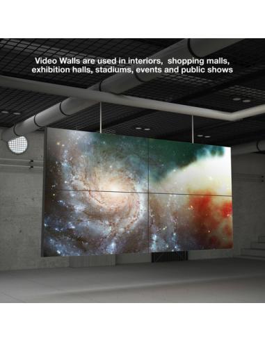 TooQ Soporte Video Wall de Pared para Pantalla 45”- 70”, Negro