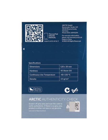 ARCTIC ACTPD00056A compuesto disipador de calor Parche térmico
