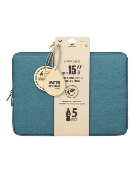 Rivacase Suzuka 7705 39,6 cm (15.6") Funda Color aguamarina