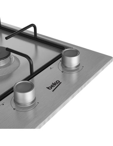 Beko HDCG 32220 FX Acero inoxidable Integrado 29 cm Encimera de gas 2 zona(s)