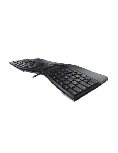 CHERRY KC 4500 ERGO teclado Universal USB QWERTY Inglés de EE. UU. Negro