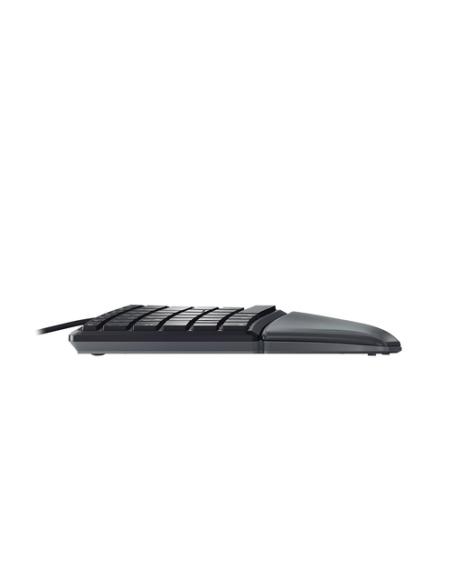 CHERRY KC 4500 ERGO teclado Universal USB QWERTY Inglés de EE. UU. Negro
