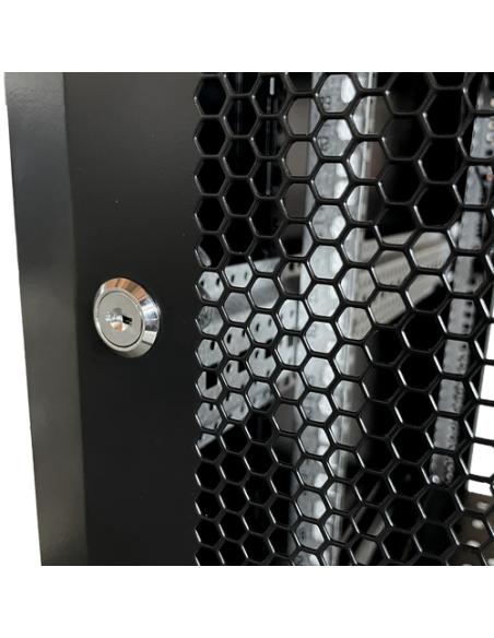 Phasak Armario Rack PRO 19" 32U 600 x 800 negro con ventilación - PHO 6832 (desmontado)