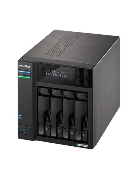 Asustor LOCKERSTOR 4 Gen2 (AS6704T) NAS Escritorio Intel® Celeron® N N5105 4 GB DDR4 0 TB ADM Negro