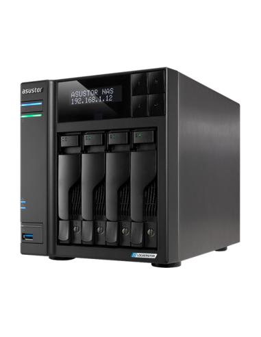 Asustor LOCKERSTOR 4 Gen2 (AS6704T) NAS Escritorio Intel® Celeron® N N5105 4 GB DDR4 0 TB ADM Negro