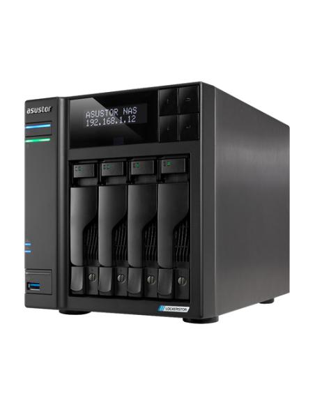 Asustor LOCKERSTOR 4 Gen2 (AS6704T) NAS Escritorio Intel® Celeron® N N5105 4 GB DDR4 0 TB ADM Negro