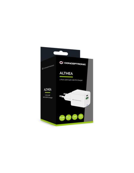 Conceptronic ALTHEA15W cargador de dispositivo móvil Universal Blanco Corriente alterna Carga rápida Interior